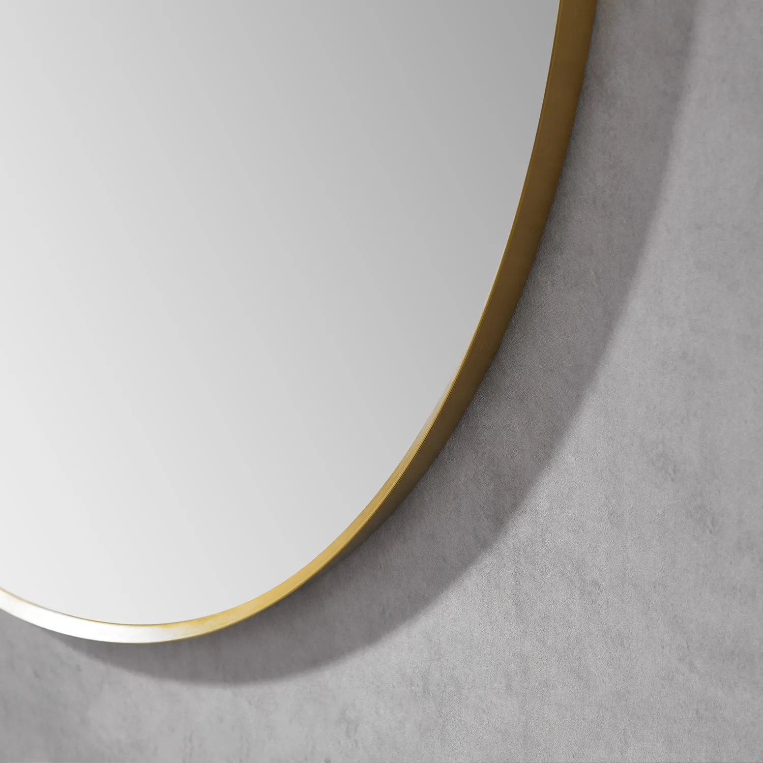 Liceo 42" Circle Bathroom Vanity Aluminum Framed Wall Mirror