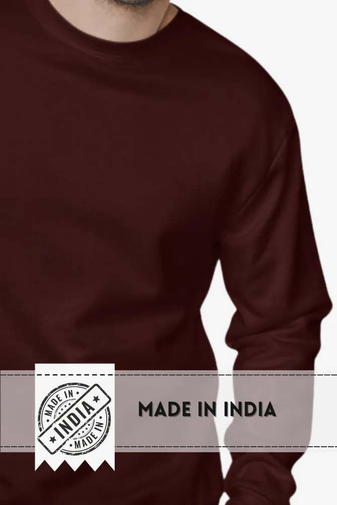 Maroon Sweatshirt for men