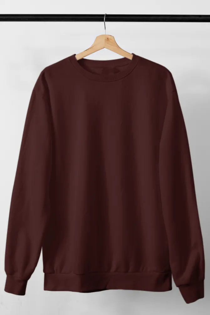 Maroon Sweatshirt for men