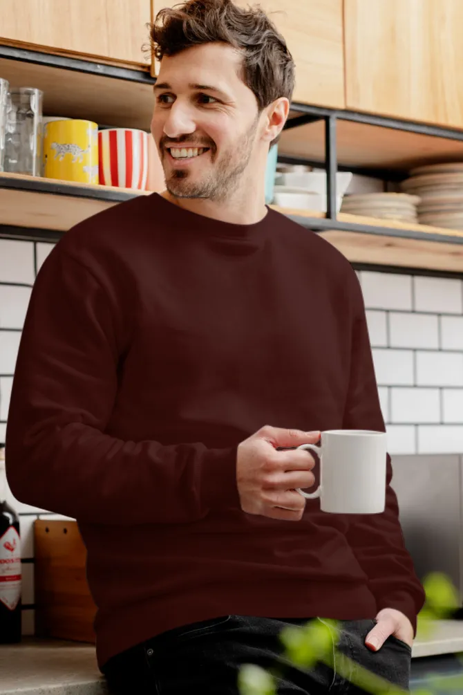 Maroon Sweatshirt for men