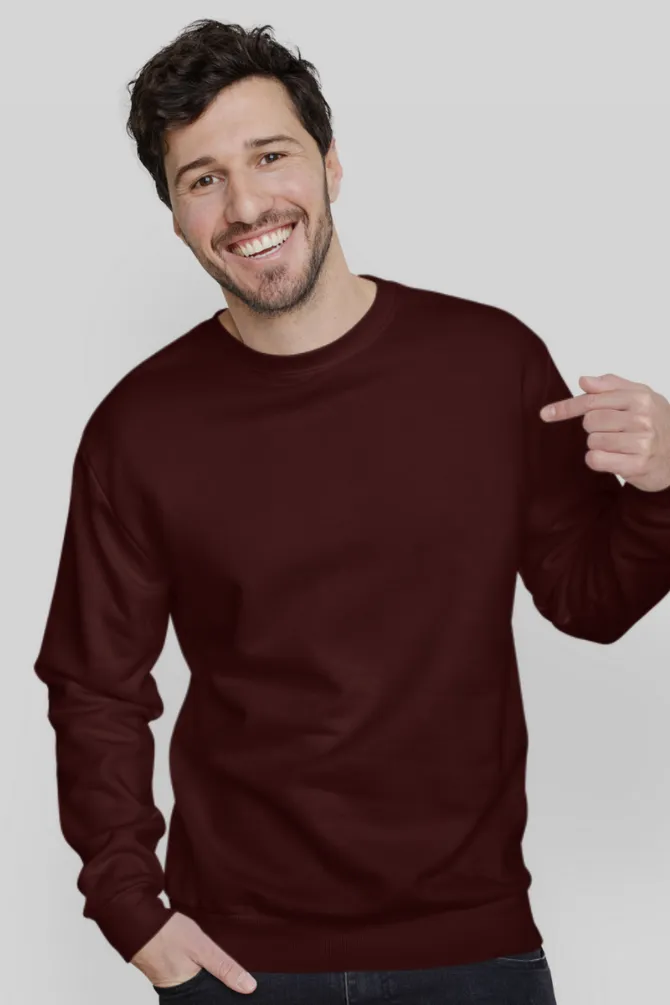 Maroon Sweatshirt for men