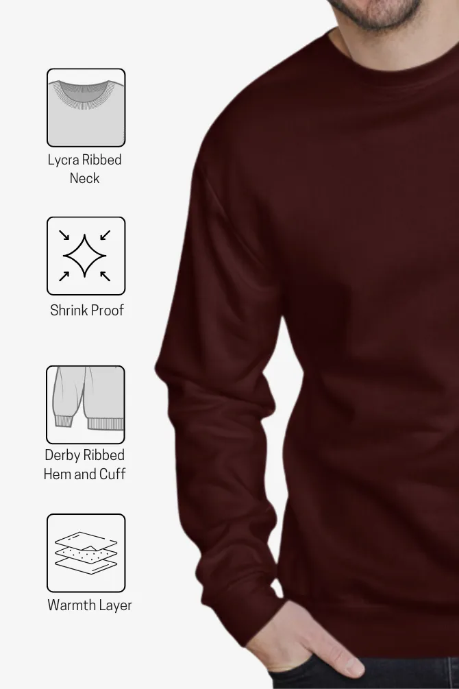 Maroon Sweatshirt for men