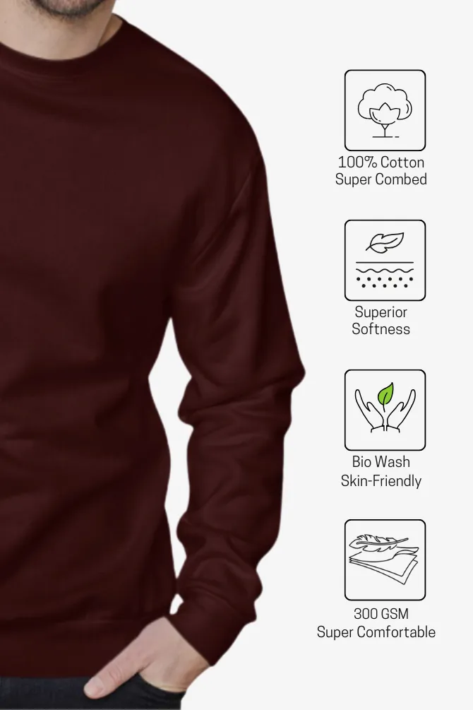 Maroon Sweatshirt for men