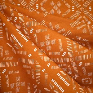 See You at Six Pattern Stripes Geometric French Terry Autumnal Brown SY