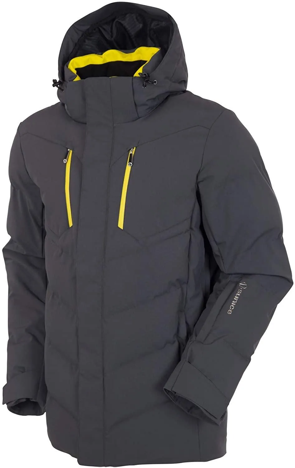 Sunice Men's Boulder MEL1806 Charcoal Small Insulated Winter Ski Jacket