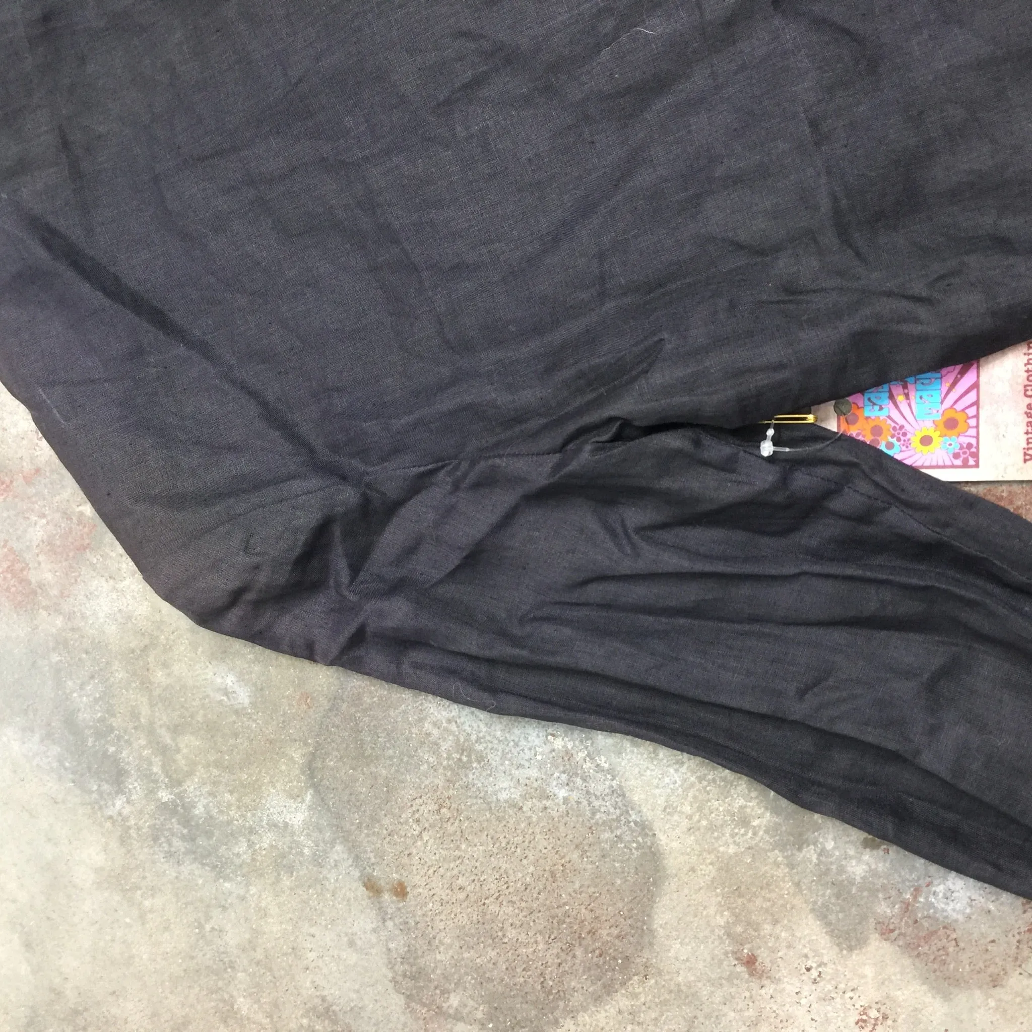 Vintage 80s | RALPH LAUREN Black Linen Blouse Top | Size 4